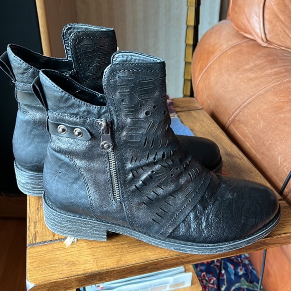 Rieker Remonte Erin 73 Black Leather Chelsea Boots Sz 39/8 - Picture 2 of 12